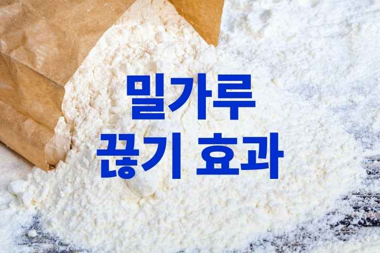 밀가루 끊기 효과