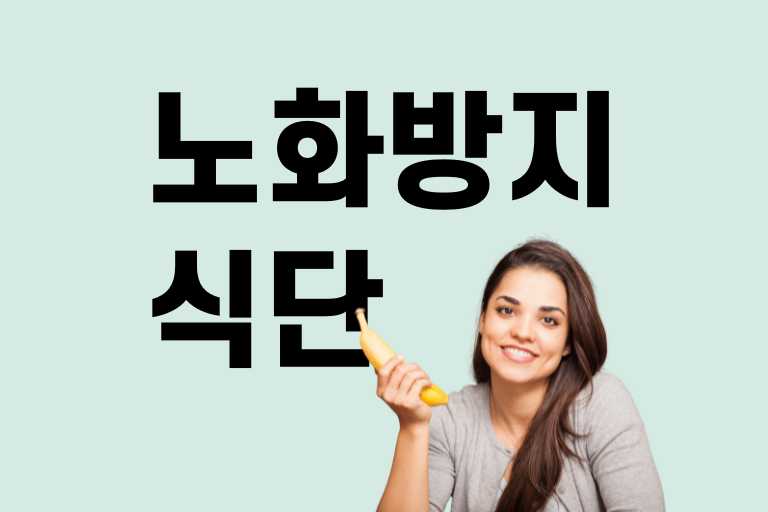 노화방지 식단