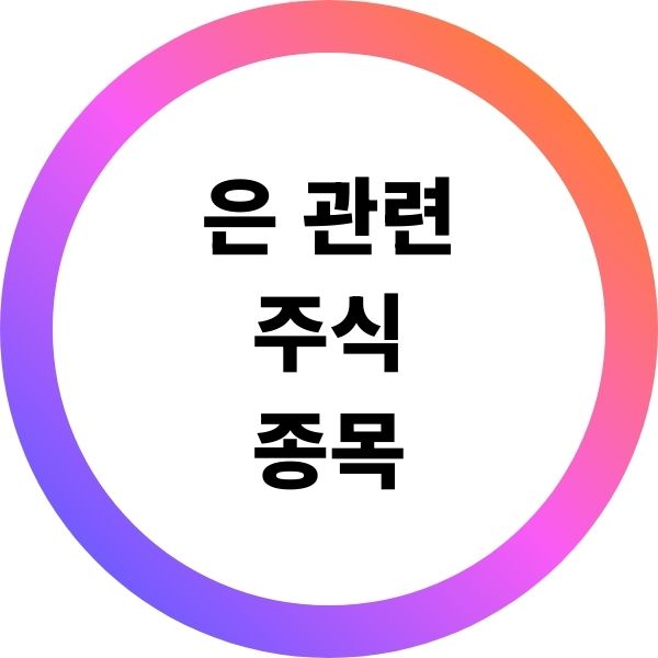 은 관련 주식 종목