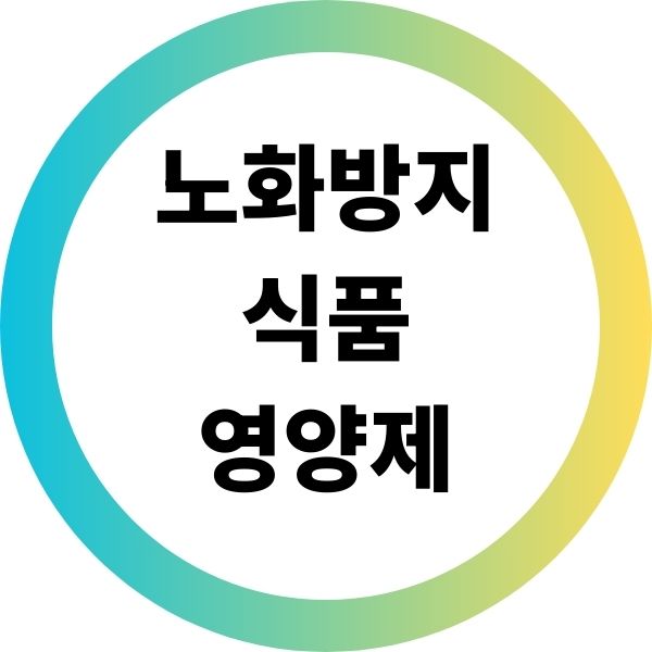 노화방지 식품 영양제
