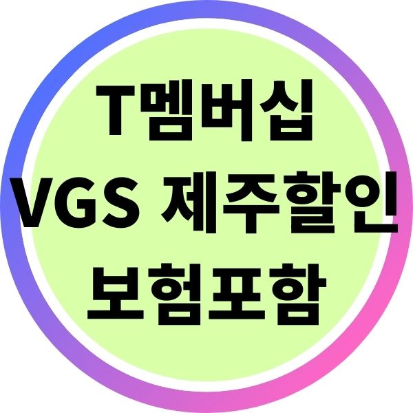 T멤버십 VGS 제주 할인 보험 포함 여부
